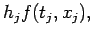 $\displaystyle h_j f(t_j,x_j),$