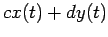 $\displaystyle c x(t)+d y(t)$