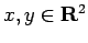 $ x,y\in\R^2$