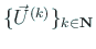 $ \{\vec U^{(k)}\}_{k\in\N}$