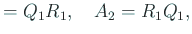 $\displaystyle =Q_1R_1, \quad A_2=R_1 Q_1,$