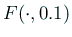 $ F(\cdot ,0.1)$