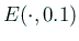 $ E(\cdot ,0.1)$