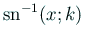 $\displaystyle \sn^{-1}(x;k)$