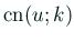 $ \cn(u;k)$
