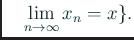 \begin{jcorollary}[距離空間における接触点の点列による特徴づ...
... \hbox{in} \quad X
\end{displaymath}が必要十分である。
\end{jcorollary}