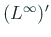 $\displaystyle \quad
L^1\subsetneqq (L^\infty)'.
$