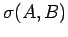 $\sigma(A,B)$