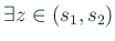 $\displaystyle \exists z\in (s_1,s_2)$