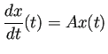 $\displaystyle \frac{\D x}{\D t}(t)=A x(t)$