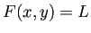 $\displaystyle F(x,y)=L$