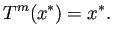 $\displaystyle T^m(x^\ast)=x^\ast.
$