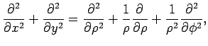 $\displaystyle \frac{\rd^2}{\rd x^2}+\frac{\rd^2}{\rd y^2}%+\frac{\rd^2}{\rd z^2...
...rd}{\rd\rho}
+\frac{1}{\rho^2}\frac{\rd^2}{\rd\phi^2}%+\frac{\rd^2}{\rd z^2}
,
$