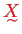 \bgroup\color{red}$ \undertilde{X}$\egroup