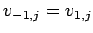 $ v_{-1,j}=v_{1,j}$