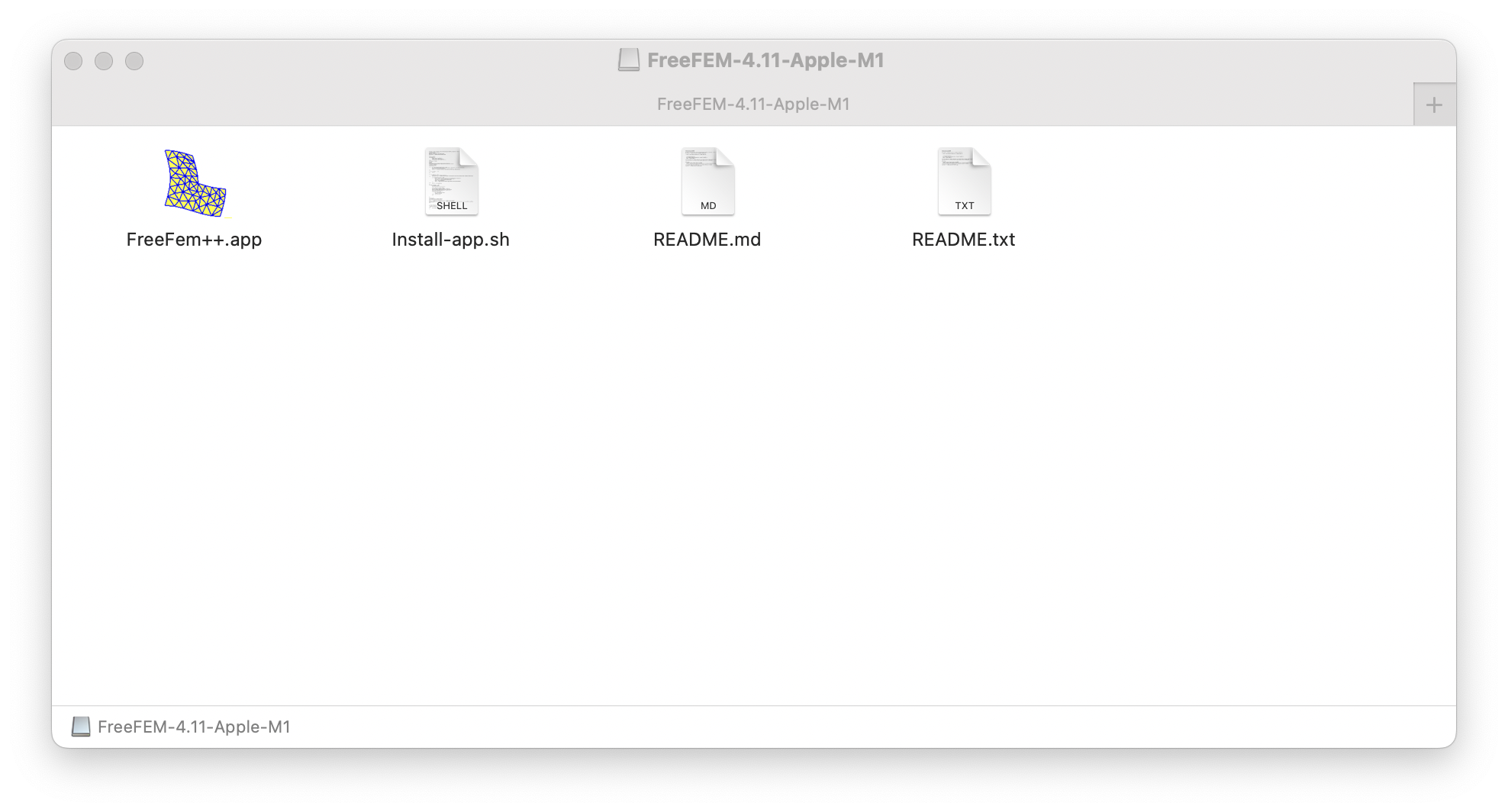 Image FreeFEM-4.11-Apple-M1-folder