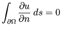 $\displaystyle \int_{\rd\Omega}\frac{\rd u}{\rd n}\;\D s=0$