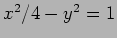 $ x^2/4-y^2=1$