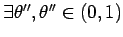 $ \exists\theta'',\theta''\in(0,1)$