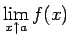 $\dsp\lim_{x\upto a}f(x)$