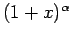 $ (1+x)^\alpha$