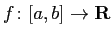 $ f\colon[a,b]\to\R$