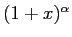 $ (1+x)^\alpha$